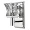 Homeroots 8 x 4.5 x 5 in. Arabella 1-Light Polished Nickel Sconce with Pressed Crystal Shade 398800 - alternate 1